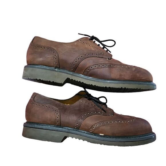 Men's DEXTER American Brogues Waterproof Leather Shoes Size 9.5 - Picture 2 of 8
